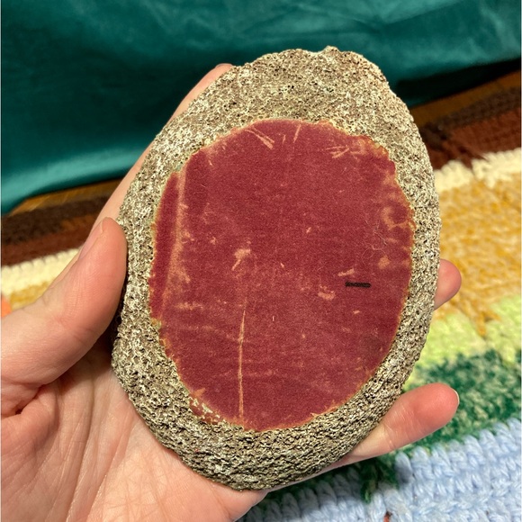 Vintage Green Agate Slice Crystal Geode Rock Piece Decor - Picture 12 of 16